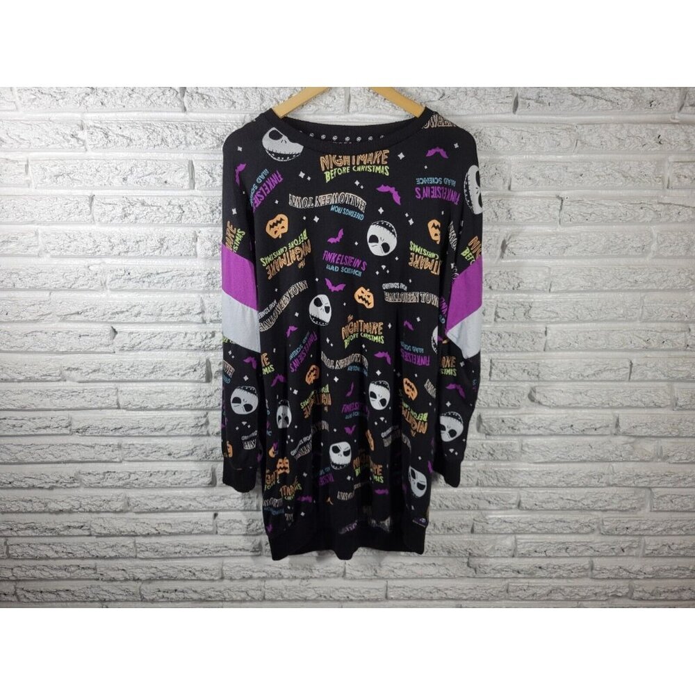 Disney Nightmare Before Christmas Jack Skellington Pajama Top XL 16-18 NOV241XE